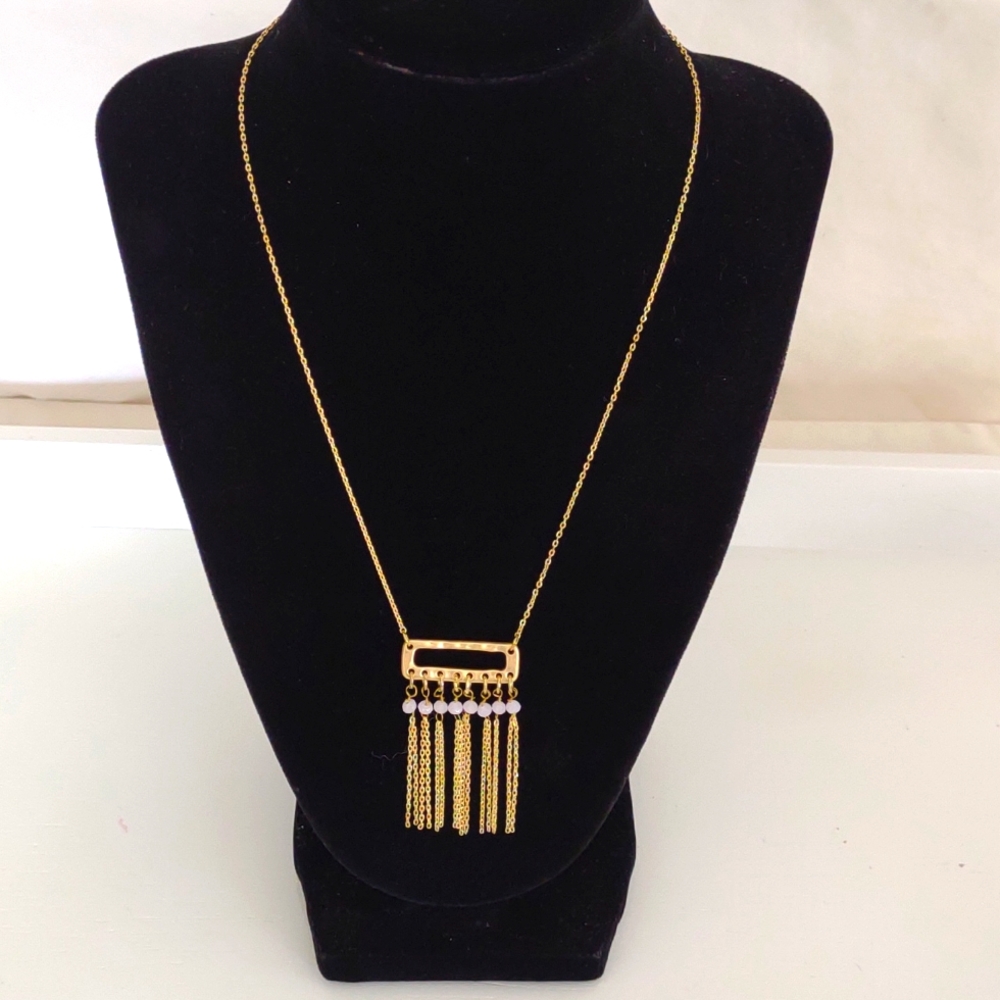 Gold & Pink Plunder necklace